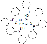 CAS#: 476493-68-2, Dihydrogen Di-mu-Chlorotetrakis(Dicyclohexylphosphinito)Di-Palladate