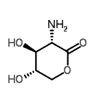 CAS 登录号：477329-35-4， (3S,4S,5S)-3-氨基-4,5-二羟基-四氢吡喃-2-酮
