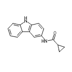 CAS 登录号：477700-03-1， N-(9H-咔唑-3-基)环丙烷甲酰胺