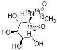 CAS 登录号：478529-43-0， 2-(乙酰基-13C2-氨基-15N)-2-脱氧-D-葡萄糖-1-13C