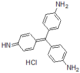 CAS 登录号：479-73-2， 4,4'-[(4-亚氨基-2,5-环己二烯-1-亚基)亚甲基]二苯胺单盐酸盐
