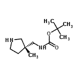 CAS#: 479091-25-3, 2-Methyl-2-Propanyl {[(3R)-3-Methyl-3-Pyrrolidinyl]Methyl}Carbamate