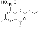 CAS 登录号：480424-51-9， (2-丁氧基-3-甲酰基-5-甲基苯基)硼酸
