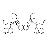 CAS#: 480427-57-4, (4beta,8alpha,9R,3'''alpha,8'''alpha,9'''R)-1,1'-[2,7-Naphthalenediylbis(Methylene)]Bis[9-(Allyloxy)-10,11-Dihydrocinchonan-1-Ium] Dibromide