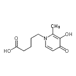CAS#: 480436-59-7, 5-(3-Hydroxy-2-Methyl-4-Oxo-1(4H)-Pyridinyl)Pentanoic Acid