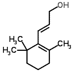 CAS 登录号：4808-01-9， (2E)-3-(2,6,6-三甲基-1-环己烯-1-基)-2-丙烯-1-醇