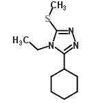 CAS 登录号：482650-97-5， 3-环己基-4-乙基-5-(甲硫基)-4H-1,2,4-三唑