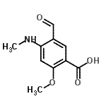 CAS#: 483304-02-5, 5-Formyl-2-Methoxy-4-(Methylamino)Benzoic Acid