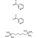 CAS 登录号:4845-30-1, N,N,N,N',N',N'-六甲基-1,6-己烷二铵二烟酸酯