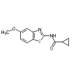 CAS#: 484657-63-8, N-(5-Methoxy-1,3-Benzothiazol-2-Yl)Cyclopropanecarboxamide
