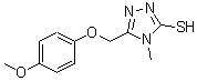 CAS#: 485339-93-3, 5-[(4-Methoxyphenoxy)Methyl]-4-Methyl-4H-1,2,4-Triazole-3-Thiol