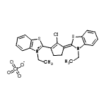 CAS#: 485403-51-8, 2-[(3Z)-2-Chloro-3-(3-Ethyl-1,3-Benzothiazol-2(3H)-Ylidene)-1-Cyclopenten-1-Yl]-3-Ethyl-1,3-Benzothiazol-3-Ium Perchlorate
