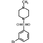 CAS 登录号：486422-19-9， 1-(3-溴苯基)磺酰基-4-甲基-哌嗪