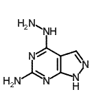 CAS#: 487008-86-6, 4-Hydrazino-1H-Pyrazolo[3,4-d]Pyrimidin-6-Amine