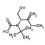 CAS 登录号：488727-78-2， [(2S)-1-羟基-3-亚甲基-2-戊烷基](2-甲基-2-丙基)氨基甲酸