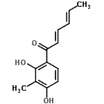 CAS 登录号：488799-91-3， (2E,4E)-1-(2,4-二羟基-3-甲基苯基)-2,4-己二烯-1-酮