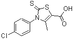 CAS#: 488804-08-6, 3-(4-Chlorophenyl)-4-Methyl-2-Thioxo-2,3-Dihydro-1,3-Thiazole-5-Carboxylic Acid