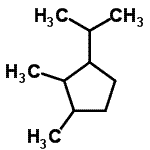 CAS 登录号：489-20-3， 1-异丙基-2,3-二甲基环戊烷