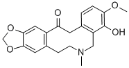 CAS#: 490-52-8, 5,7,8,15-Tetrahydro-4-hydroxy-3-methoxy-6-methyl(1,3)benzodioxolo(5,6-e)(2)benzazecin-14(6H)-one