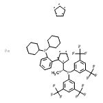 CAS#: 494227-32-6, 1,2,3,4,5-Cyclopentanepentayl, Compd. With 1-[(1R)-1-[Bis[3,5-Bis(Trifluoromethyl)Phenyl]Phosphino]Ethyl]-2-[2-(Dicyclohexylphosphino)Phenyl]-1,2,3,4,5-Cyclopentanepentayl, Iron Salt (1:1:1)