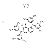 CAS#: 494227-33-7, 1,2,3,4,5-Cyclopentanepentayl, Compd. With 1-[(1S)-1-[Bis(3,5-Dimethylphenyl)Phosphino]Ethyl]-2-[2-[Bis(3,5-Dimethylphenyl)Phosphino]Phenyl]-1,2,3,4,5-Cyclopentanepentayl, Iron Salt (1:1:1)