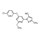 CAS#: 495401-90-6, 4-(4-Chlorophenoxy)-6-(3,5-Dimethyl-1H-Pyrazol-1-Yl)-2-(Methylsulfanyl)Pyrimidine