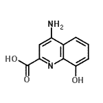 CAS 登录号：495409-09-1， 4-氨基-8-羟基-2-喹啉羧酸