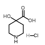 CAS#: 495414-65-8, 4-Hydroxy-4-Piperidinecarboxylic Acid Hydrochloride (1:1)