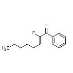 CAS 登录号：495418-35-4， (2Z)-2-氟-1-苯基-2-辛烯-1-酮