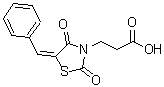 CAS#: 49545-19-9, 3-(5-Benzylidene-2,4-Dioxo-1,3-Thiazolidin-3-Yl)Propanoic Acid
