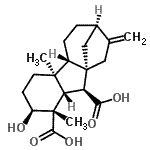 CAS#: 4955-22-0, (1alpha,2beta,4Aalpha,4Bbeta,10beta)-2-Hydroxy-1,4A-Dimethyl-8-Methylenegibbane-1,10-Dicarboxylic Acid