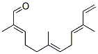 CAS 登录号：4955-32-2， (2E,6E,9E)-2,6,10-三甲基十二碳-2,6,9,11-四烯醛