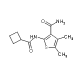 CAS#: 496017-78-8, 2-[(Cyclobutylcarbonyl)Amino]-4,5-Dimethyl-3-Thiophenecarboxamide