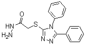 CAS 登录号：49656-91-9， 2-[(4,5-二苯基-4H-1,2,4-三唑-3-基)硫代]-乙酰肼