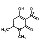CAS#: 4966-91-0, 4-Hydroxy-1,6-Dimethyl-3-Nitro-2(1H)-Pyridinone