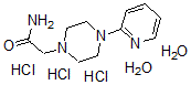 CAS 登录号：496808-07-2， N-2-吡啶基-1-哌嗪乙酰胺盐酸盐水合物(1:3:2)