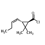 CAS 登录号：496881-95-9， (1R,3R)-3-[(1Z)-1-丁烯-1-基]-2,2-二甲基环丙烷甲酰氯