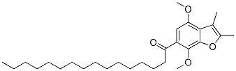 CAS#: 49710-86-3, 4,7-Dimethoxy-2,3-Dimethyl-6-Hexadecanoylbenzofuran