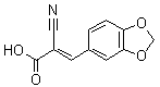 CAS 登录号：49711-55-9， (E)-3-(1,3-苯并二氧戊环-5-基)-2-氰基-2-丙烯酸