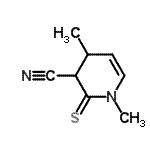CAS#: 498580-82-8, 1,4-Dimethyl-2-Thioxo-1,2,3,4-Tetrahydro-3-Pyridinecarbonitrile