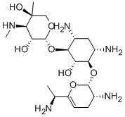 CAS 登录号：49863-48-1， 2-[4,6-二氨基-3-[[3-氨基-6-(1-氨基乙基)-3,4-二氢-2H-吡喃-2-基]氧基]-2-羟基环己基]氧基-5-甲基-4-甲基氨基四氢吡喃-3,5-二醇