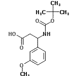 CAS 登录号：499995-77-6， 3-(3-甲氧基苯基)-3-({[(2-甲基-2-丙基)氧基]羰基}氨基)丙酸