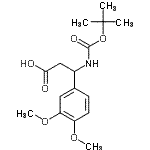 CAS#: 499995-84-5, 3-(3,4-Dimethoxyphenyl)-3-({[(2-Methyl-2-Propanyl)Oxy]Carbonyl}Amino)Propanoic Acid