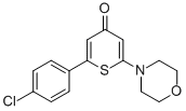 CAS 登录号：500169-20-0， 2-(4-氯苯基)-6-吗啉-4-基-噻喃-4-酮