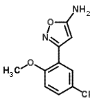 CAS 登录号：501116-39-8， 3-(5-氯-2-甲氧基苯基)-1,2-恶唑-5-胺