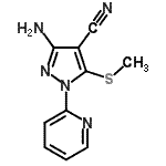 CAS#: 501656-23-1, 3-Amino-5-(Methylsulfanyl)-1-(2-Pyridinyl)-1H-Pyrazole-4-Carbonitrile