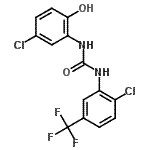 CAS#: 501684-93-1, 1-(5-Chloro-2-Hydroxyphenyl)-3-[2-Chloro-5-(Trifluoromethyl)Phenyl]Urea