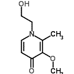 CAS#: 501688-92-2, 1-(2-Hydroxyethyl)-3-Methoxy-2-Methyl-4(1H)-Pyridinone