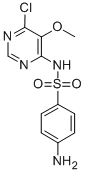 CAS 登录号：5018-23-5， 4-氨基-N-(6-氯-5-甲氧基-4-嘧啶基)苯磺酰胺