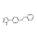 CAS#: 502654-20-8, 2-[[4-(1H-Pyrazol-5-Yl)Phenoxy]Methyl]Pyridine